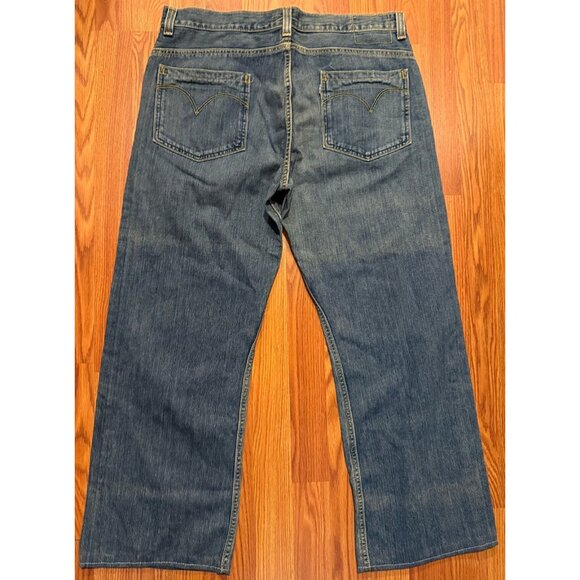 Vtg Levis Silver Tab True Boot Jeans Mens 36X32 Blue Y2K - Picture 2 of 8